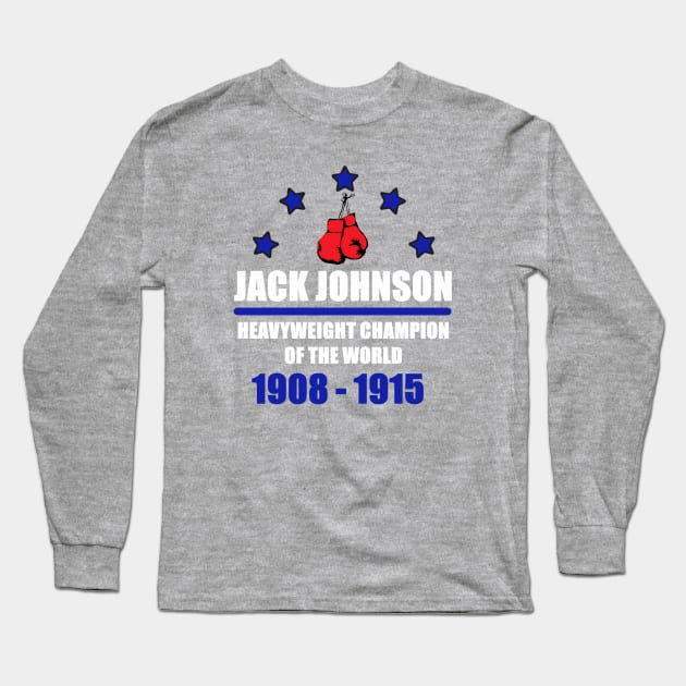 Jack Johnson - Heavyweight Champion of the World Long Sleeve T-Shirt by MattyO